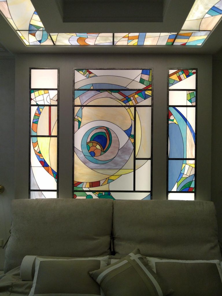 Stained glass panel “Summer morning”